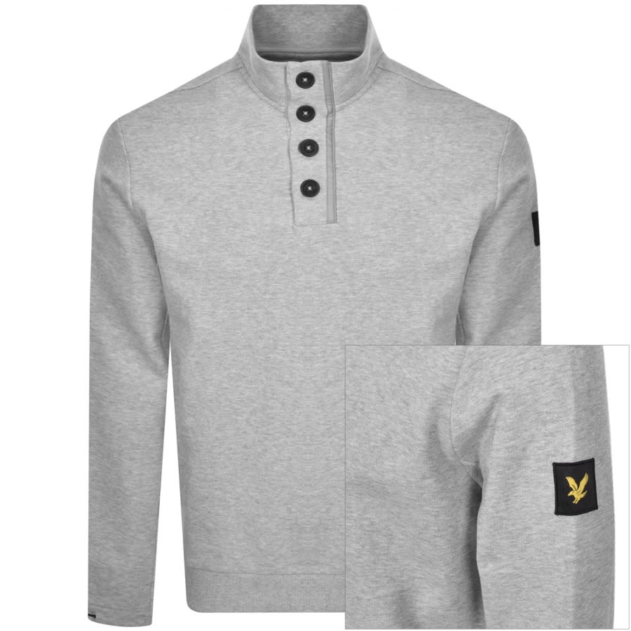 Alternative Image for ProductLyle And Scott Funnel Neck Knit Jumper Grey1